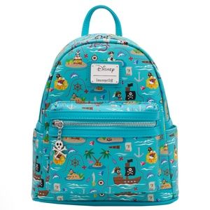 NWT Loungefly PIRATE MICKEY AND FRIENDS AOP MINI BACKPACK